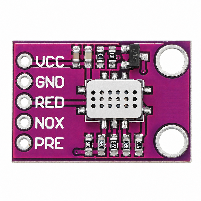 Front view showing VCC GND RED NOX and PRE labels on the CJMCU-4541 board